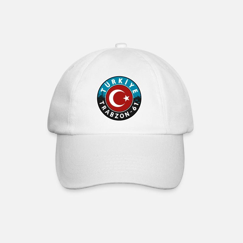 Türkiye Trabzon 61 Design - Baseball Cap - white/white