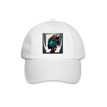 Cool Weed Head : une œuvre d’art psychédélique et abstraite - Casquette classique - blanc/blanc - Devant