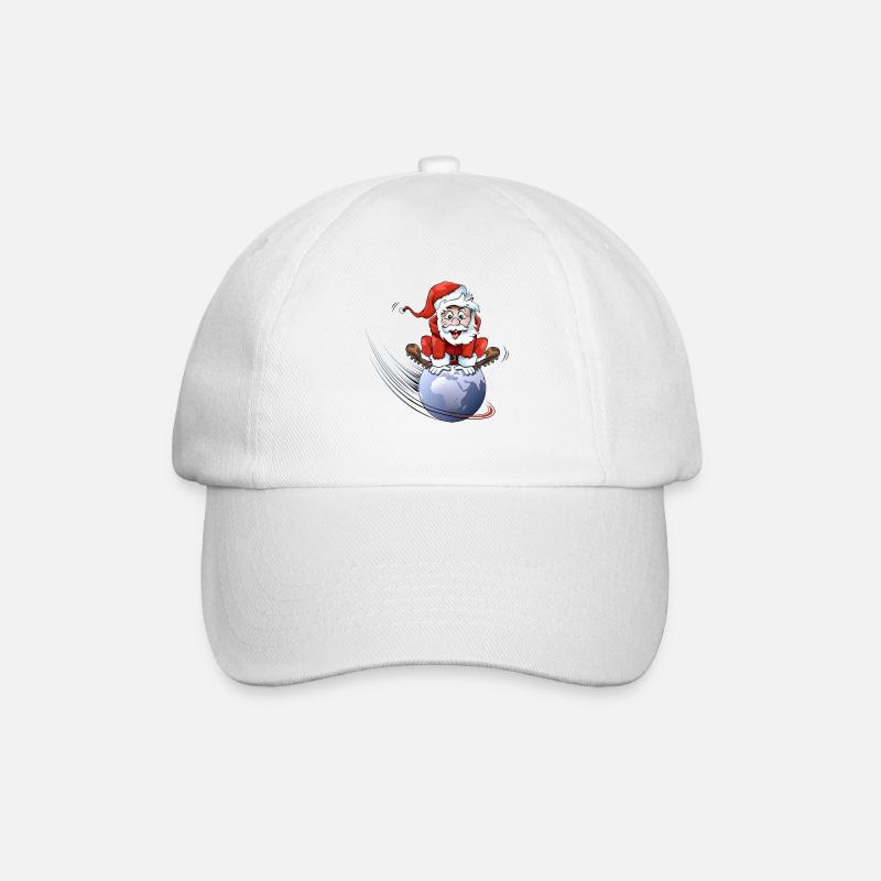 Santa Claus - Baseballkappe - Weiß/Weiß