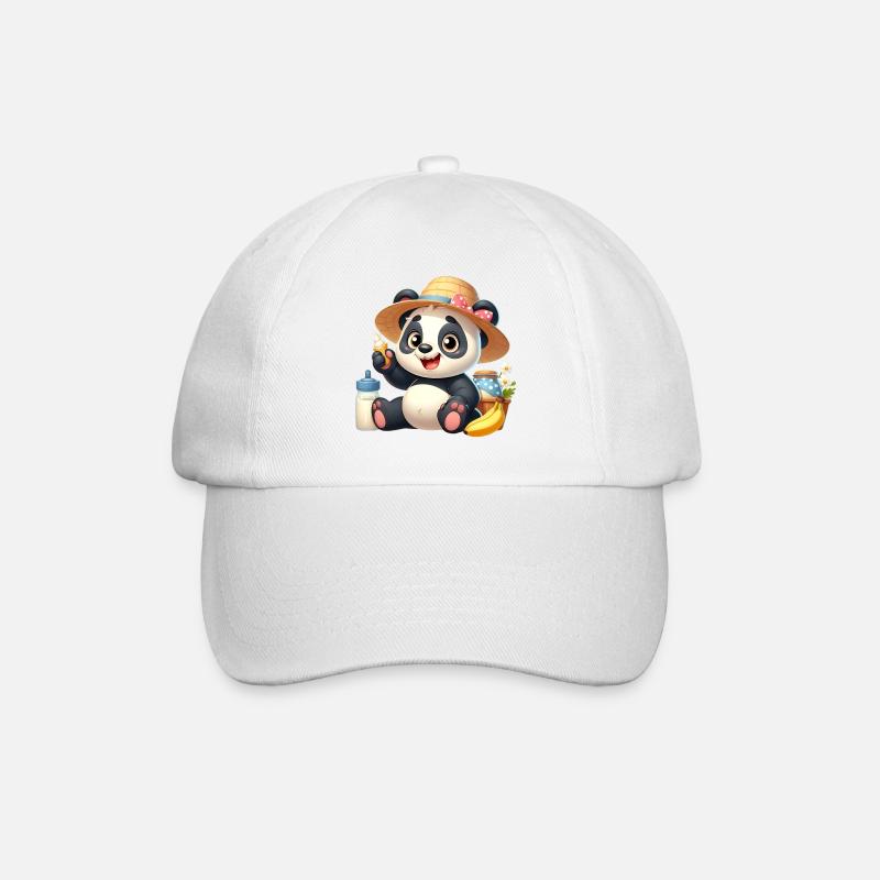 panda 6 - Casquette classique - blanc/blanc