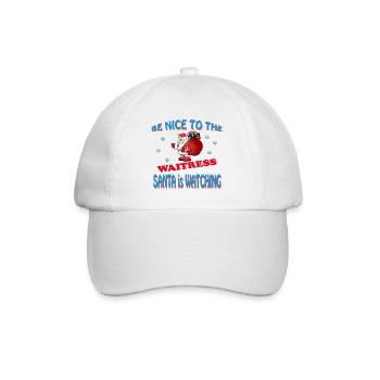 SANTA WAITRESS - Baseball Cap - white/white - Front