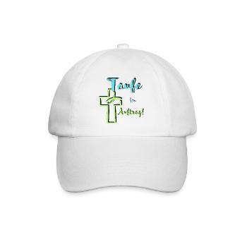 Baptism on behalf of the fish dips into the cross Baptismal feast - Baseball Cap - white/white - Front