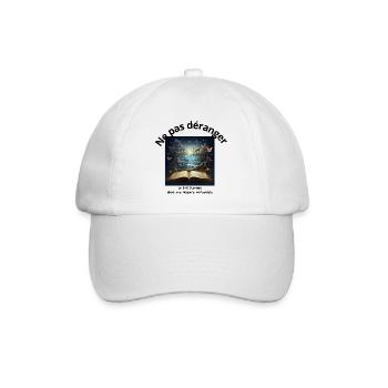 Ne pas déranger lecture - Casquette classique - blanc/blanc - Devant