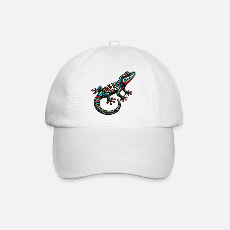 Gecko - Baseballkappe - Weiß/Weiß