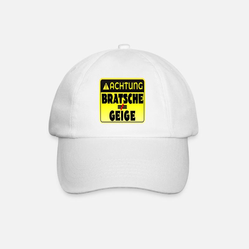 STREICHINSTRUMENTE GEIGE BRATSCHE - Baseballkappe - Weiß/Weiß