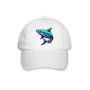 Shark - Baseball Cap - white/white - Front