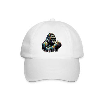 Gorilla - Baseball Cap - white/white - Front