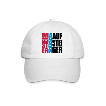 Meister und Aufsteiger 2025 - Baseballkappe - Weiß/Weiß - Vorne