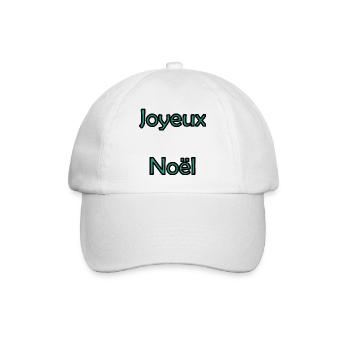 CHRISTMAS. MERRY CHRISTMAS. FIR. HAPPY NEW YEAR - Baseball Cap - white/white - Front