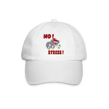 CHRISTMAS ANIMALS NO STRESS - Baseball Cap - white/white - Front