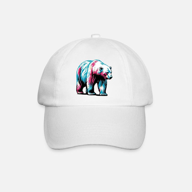 Eisbär - Baseballkappe - Weiß/Weiß