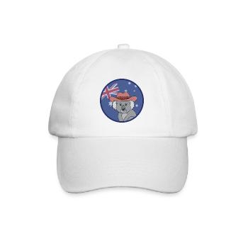Adorable koala avec le drapeau australien - Casquette classique - blanc/blanc - Devant