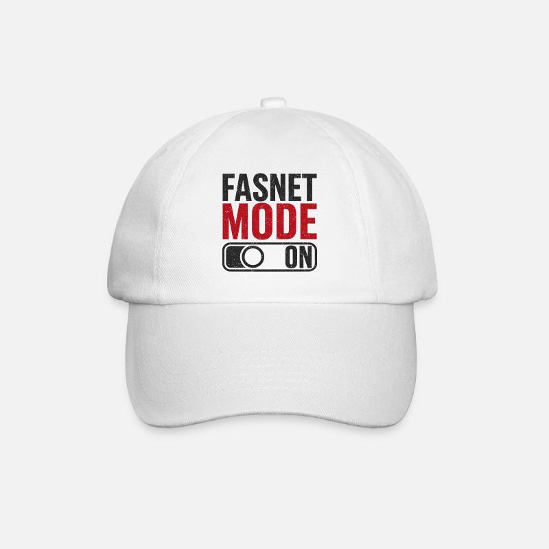 Fasnet Mode On - Baseballkappe - Weiß/Weiß