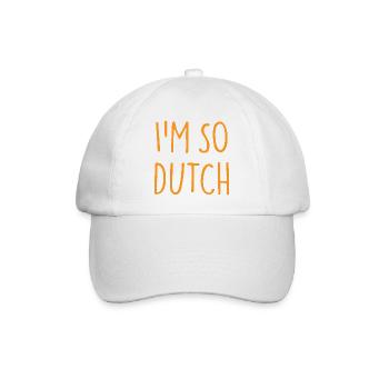 I'M SO DUTCH Holland Netherlands - Baseball Cap - white/white - Front