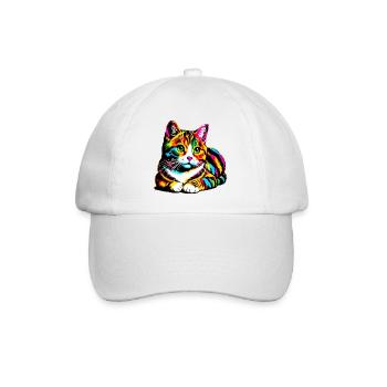Chat - Casquette classique - blanc/blanc - Devant