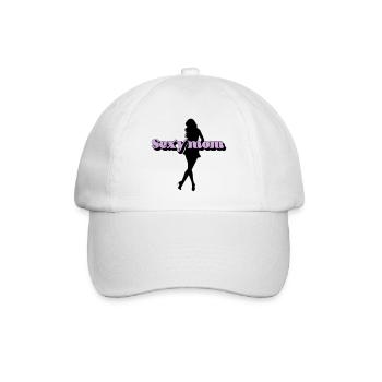 Sexy mom - Baseball Cap - white/white - Front