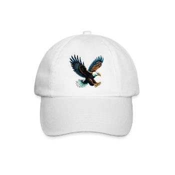 Adler - Baseballkappe - Weiß/Weiß - Vorne