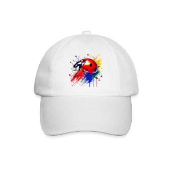 Marienkäfer - Baseballkappe - Weiß/Weiß - Vorne