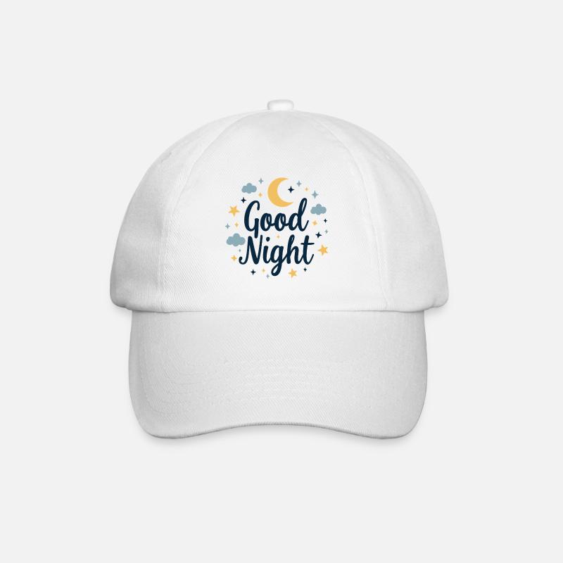 Good Night Träumer Cozy Look - Baseballkappe - Weiß/Weiß