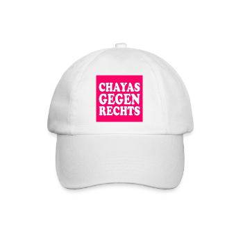chayas gegen rechts - Baseballkappe - Weiß/Weiß - Vorne