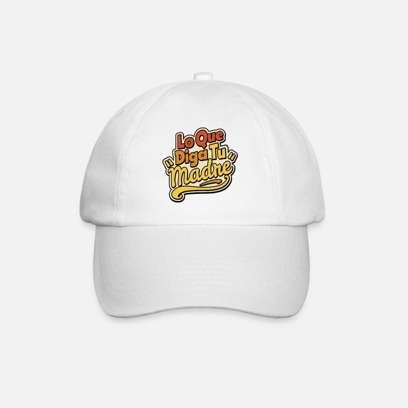 Whatever your mother says - Baseball Cap - white/white