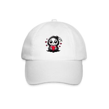 Mignon Faucheuse avec coeur - Casquette classique - blanc/blanc - Devant