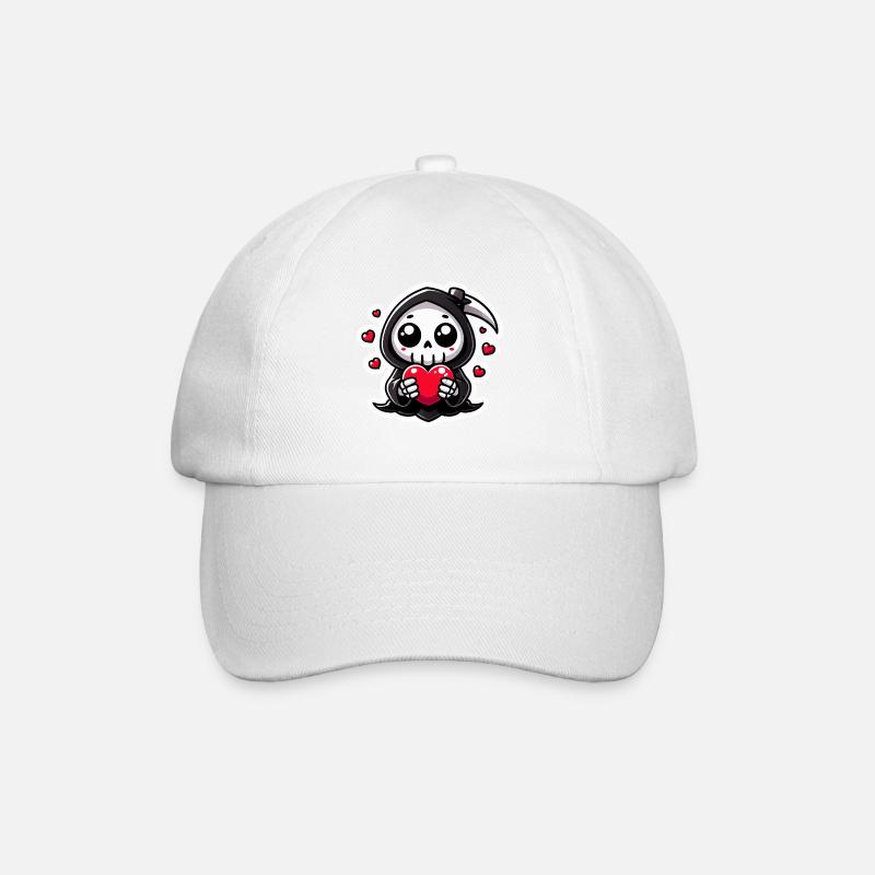 Mignon Faucheuse avec coeur - Casquette classique - blanc/blanc