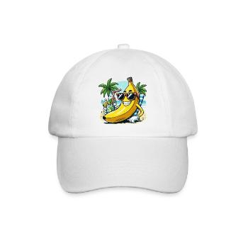 Banane détendue - Casquette classique - blanc/blanc - Devant