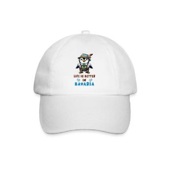 Bavarian Penguin - Baseball Cap - white/white - Front