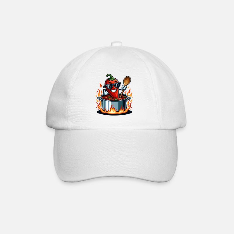 Cuisiner avec le feu - Casquette classique - blanc/blanc