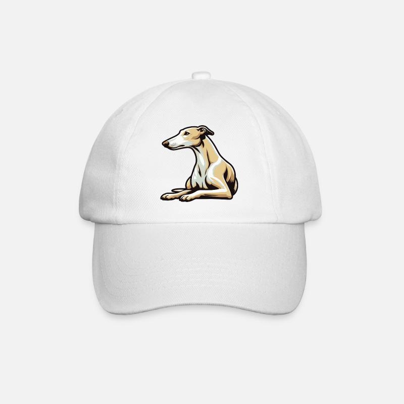 Lévrier - Casquette classique - blanc/blanc