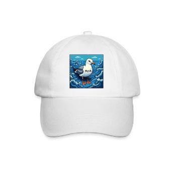Lonely Seagull - Baseball Cap - white/white - Front