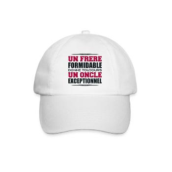 un Oncle exceptionnel cadeau pour Frère - Casquette classique - blanc/blanc - Devant