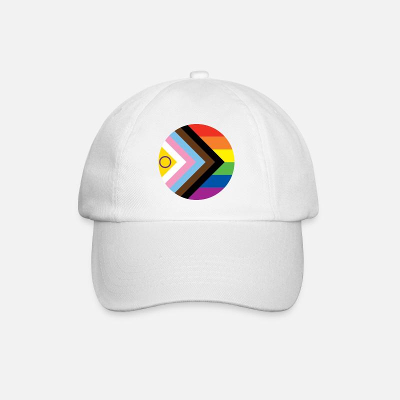 Pride Flag - Baseballkappe - Weiß/Weiß