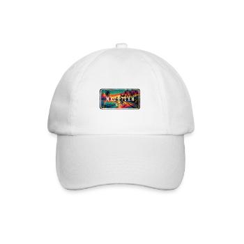 Mazatlán Mexiko Sonnenuntergang Design - Baseballkappe - Weiß/Weiß - Vorne