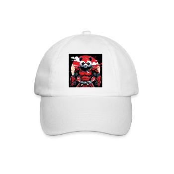 Roter Panda Zen-Geist - Baseballkappe - Weiß/Weiß - Vorne