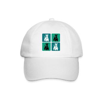 Scottish Terrier Vintage Design - Baseball Cap - white/white - Front