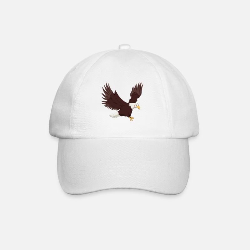 Adler - Baseballkappe - Weiß/Weiß