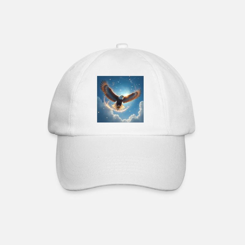 Power Animal Eagle in the Sky - Baseball Cap - white/white