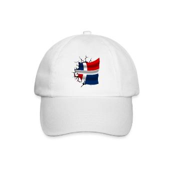Flag of the Dominican Republic - Baseball Cap - white/white - Front