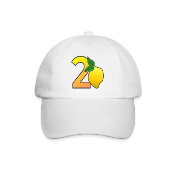 Numéro Vingt - Citron - 20 - Casquette classique - blanc/blanc - Devant