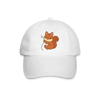 Cuddly squirrel - Baseball Cap - white/white - Front
