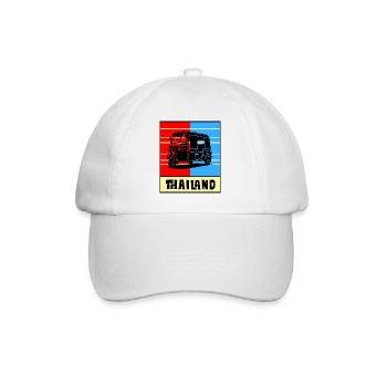 Thailand Tuk Tuk Design - Baseball Cap - white/white - Front