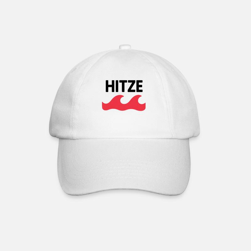 Hitzewelle – Sommer am Limit - Baseballkappe - Weiß/Weiß