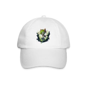 Zombie Fuchs - Baseballkappe - Weiß/Weiß - Vorne