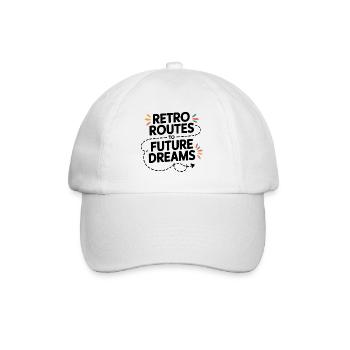 Retro Routes Future Dreams Compass Map - Baseball Cap - white/white - Front