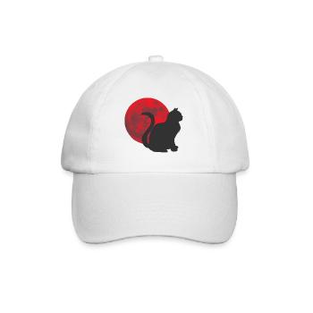 katzen design, monde - Baseballkappe - Weiß/Weiß - Vorne