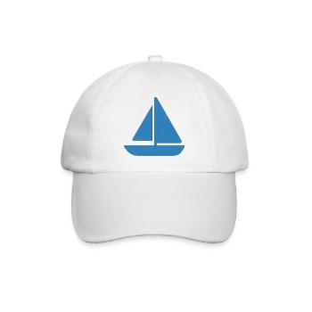 Sailboat Design - Baseball Cap - white/white - Front