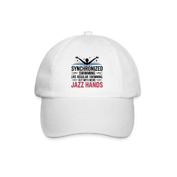 Natation synchronisée Jazz Mains Nageur Humour - Casquette classique - blanc/blanc - Devant