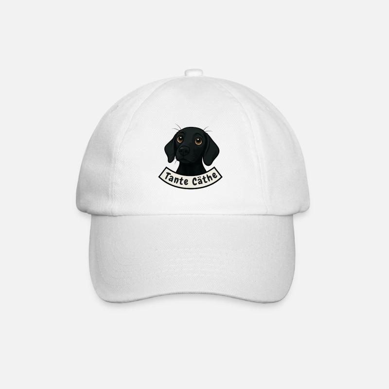 Schweißhund Tante Cäthe - Baseballkappe - Weiß/Weiß